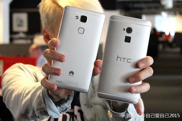 华为边框最窄的手机
:华为居然这么大弧度的抄袭HTC的作品！